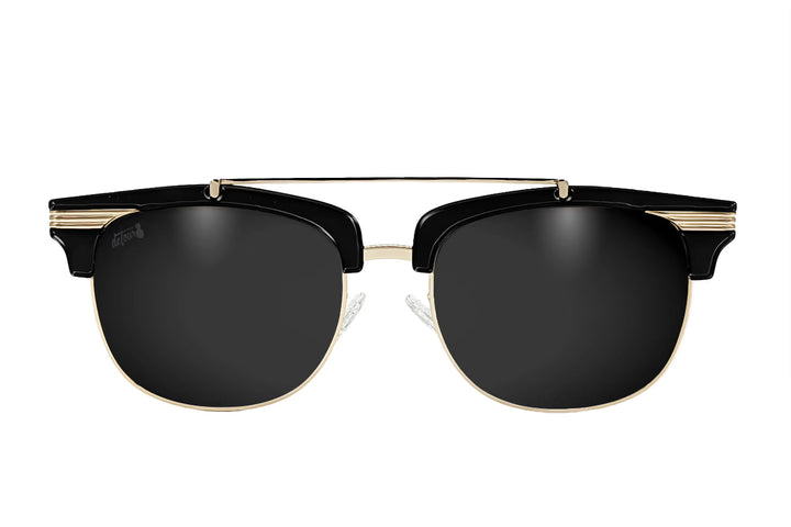 Gloss Black Gold - Jet Black Lens Polarized - Castaway