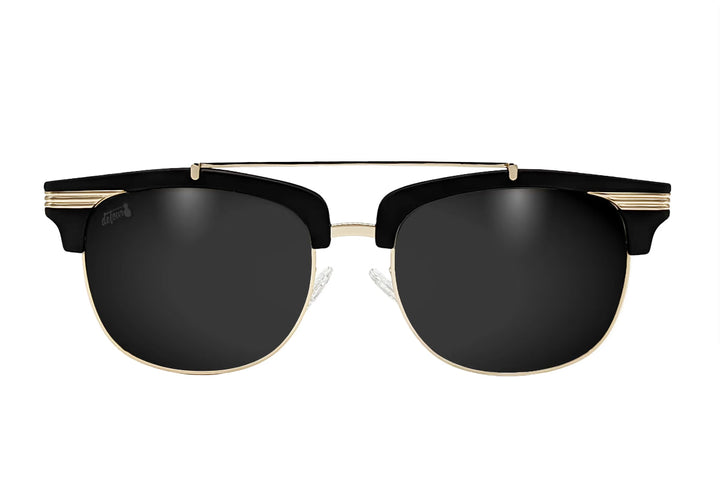 Matte Black Gold - Jet Black Lens Polarized - Castaway