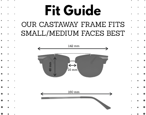 Matte Black Gold - Jet Black Lens Polarized - Castaway