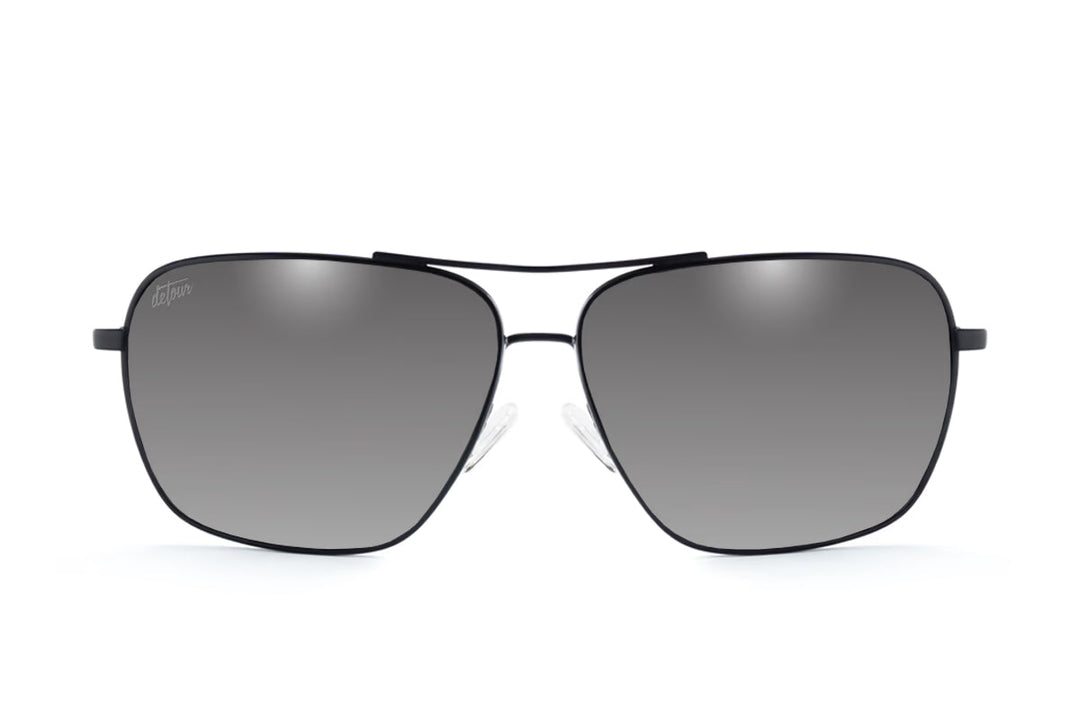 Coastal XL - Matte Black/Grey Tortoise - Silver Bullet Polarized
