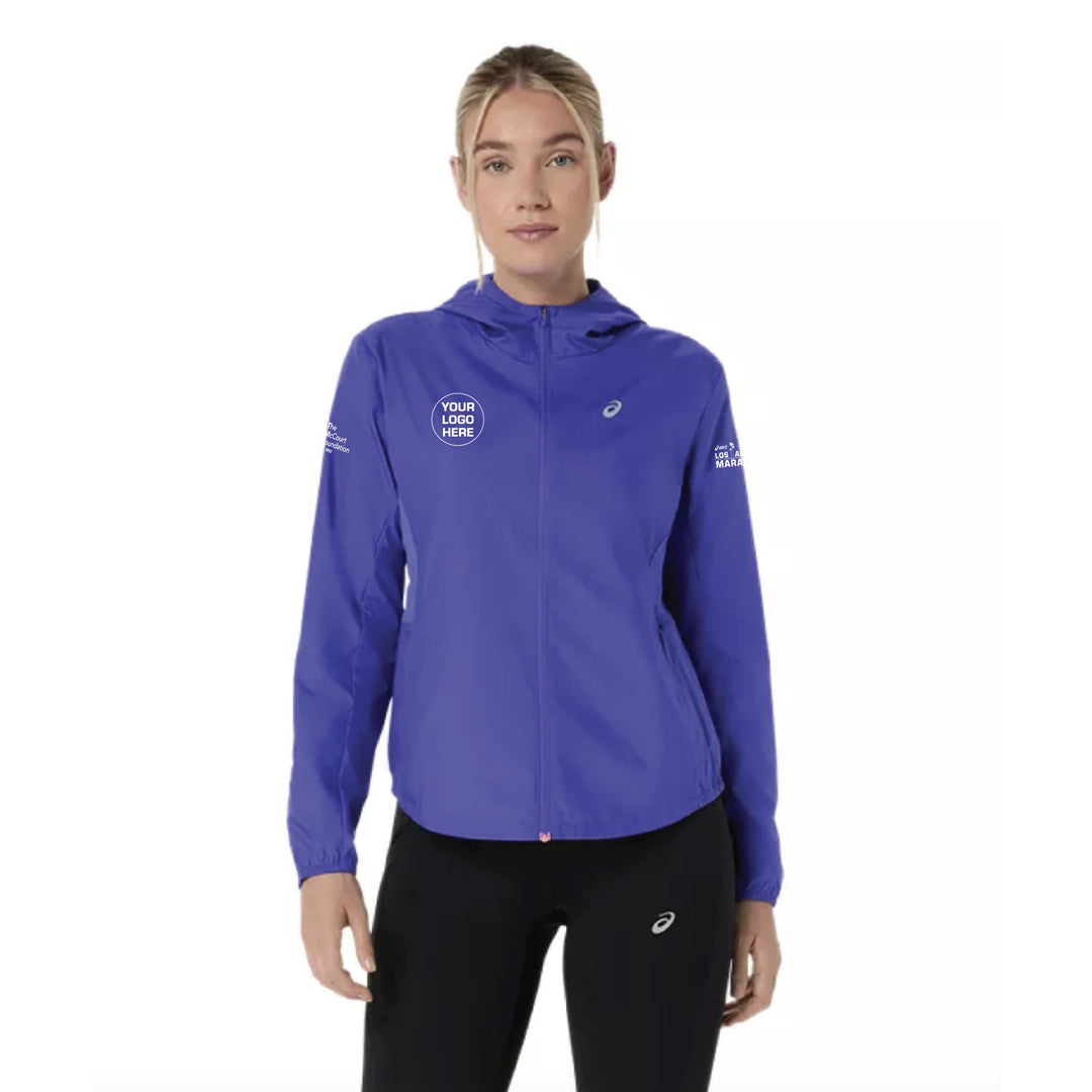 2027 ASICS LA Marathon Charities - ASICS Women's Silver Jacket Cobalt Burst (2012D148)