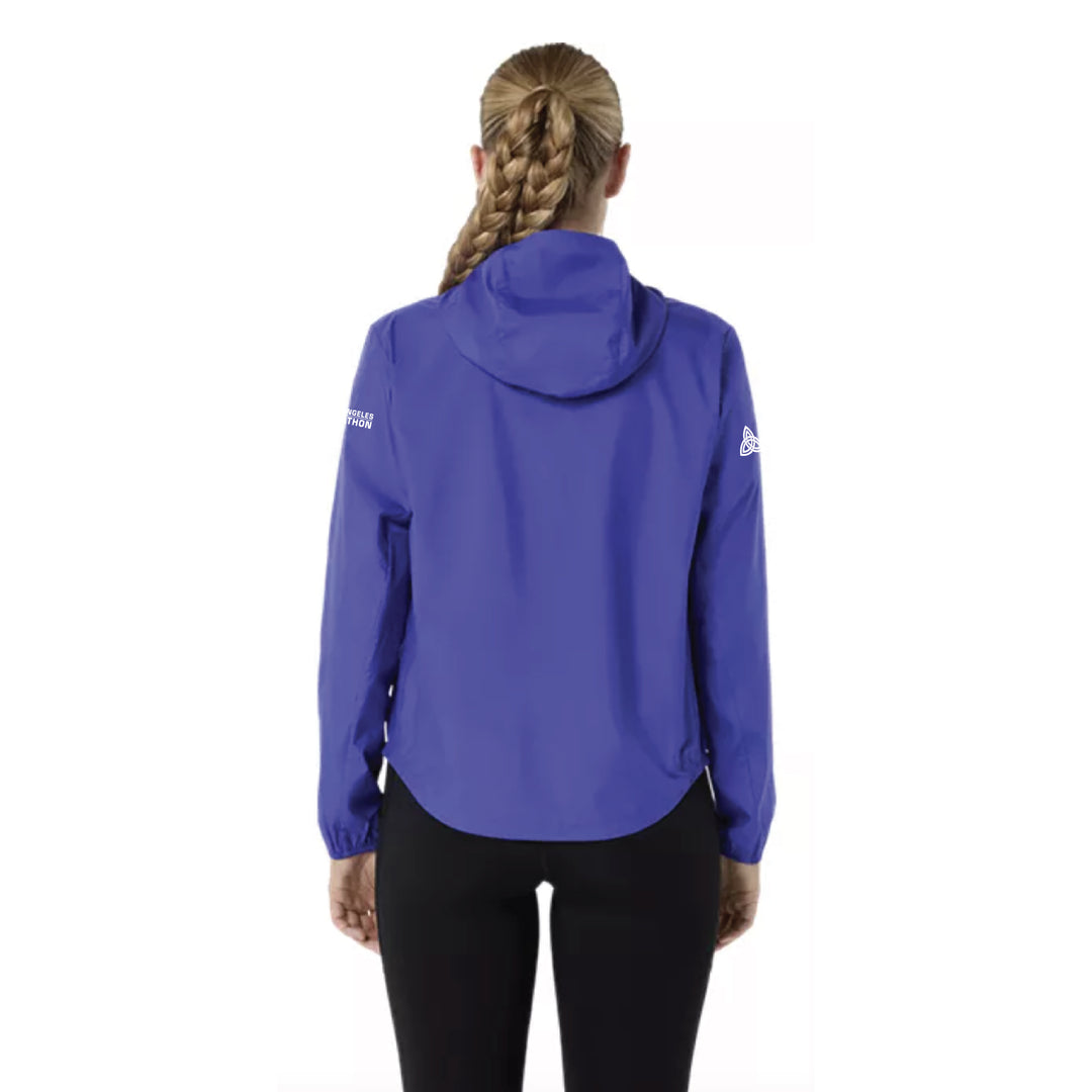 Chaqueta ASICS Silver para mujer Cobalt Burst (2012D148)