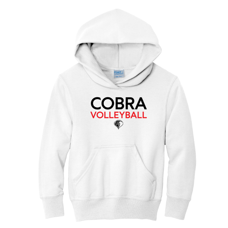 Cobra Volleyball - Youth Core Fleece Pullover Hooded Sweatshirt (PC90YH)