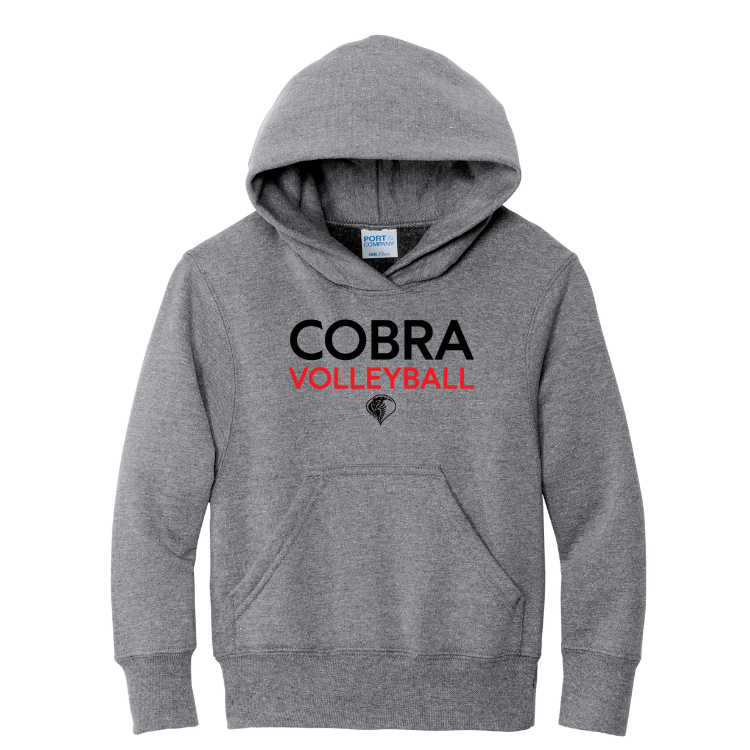 Cobra Volleyball - Youth Core Fleece Pullover Hooded Sweatshirt (PC90YH)