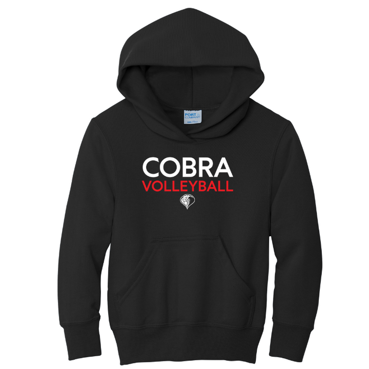 Cobra Volleyball - Youth Core Fleece Pullover Hooded Sweatshirt (PC90YH)