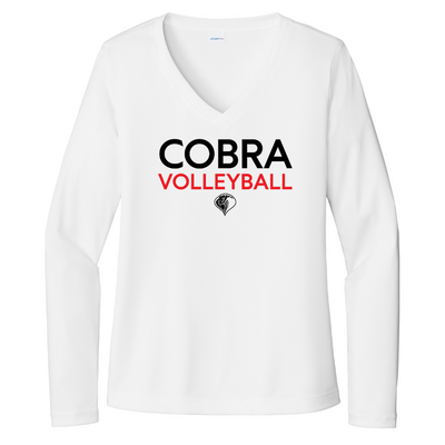 Cobra Voleibol - Camiseta de manga larga de alto rendimiento para mujer (LST353LS)
