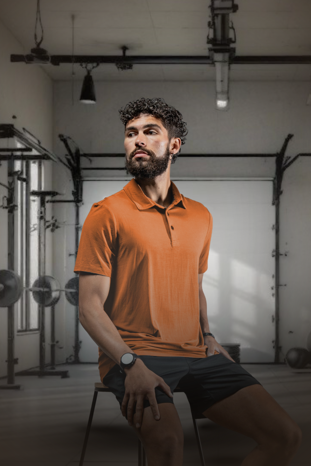 Men's Terra Recovery Polo (Sunfire Clay)