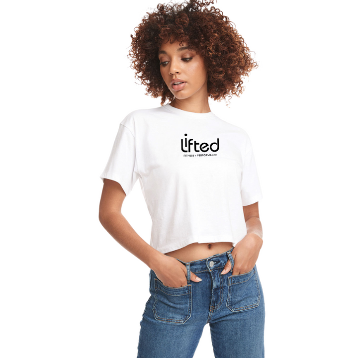 Lifted Fitness - Next Level Apparel Ladies' Ideal Crop T-Shirt (1580NL)