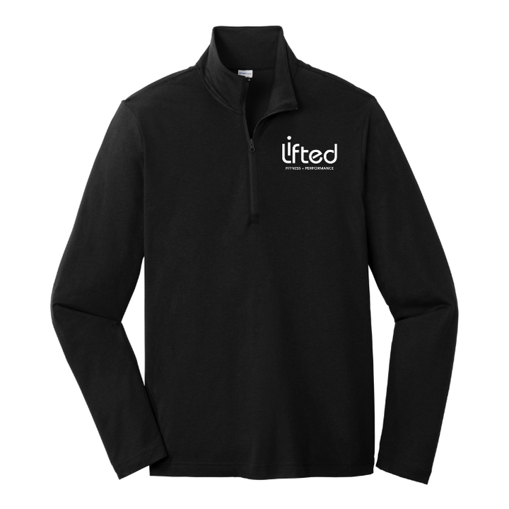 Lifted Fitness - Men's Triblend 1/4 Zip-Pullover (ST407)