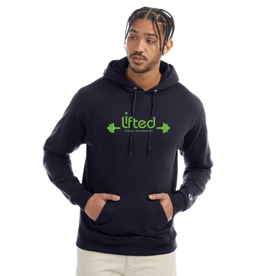 Lifted Fitness - Sudadera con capucha Champion Powerblend para adultos (talla S700)