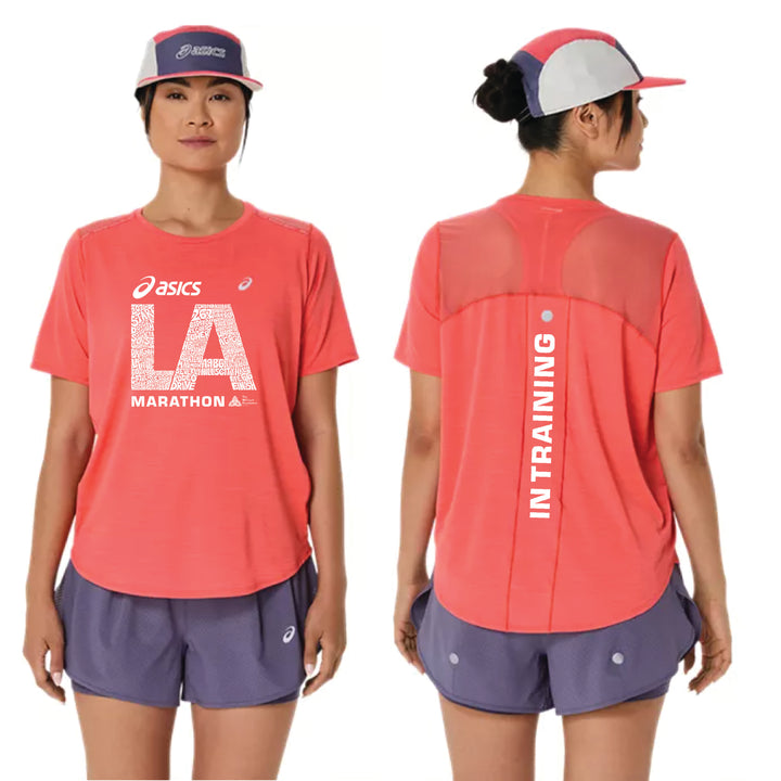 2026 ASICS Los Angeles Marathon - ASICS Women's Road SS Top - Coral Reef (2012C969) (LA26-15, LA26-16)