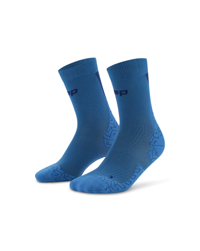 Calcetines ultraligeros de corte medio CEP Core Run - Azul/Azul oscuro - UNISEX