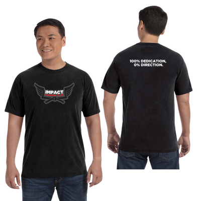 Impact Running Club - Camiseta unisex de peso pesado para adultos (C1717)