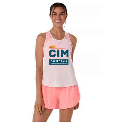 California International Marathon - ASICS Women's Road Tank - Cream (2012D370) (CIM-05 FC)