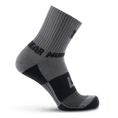 5" Crew Height Trail Running Sock (Gray/Black)