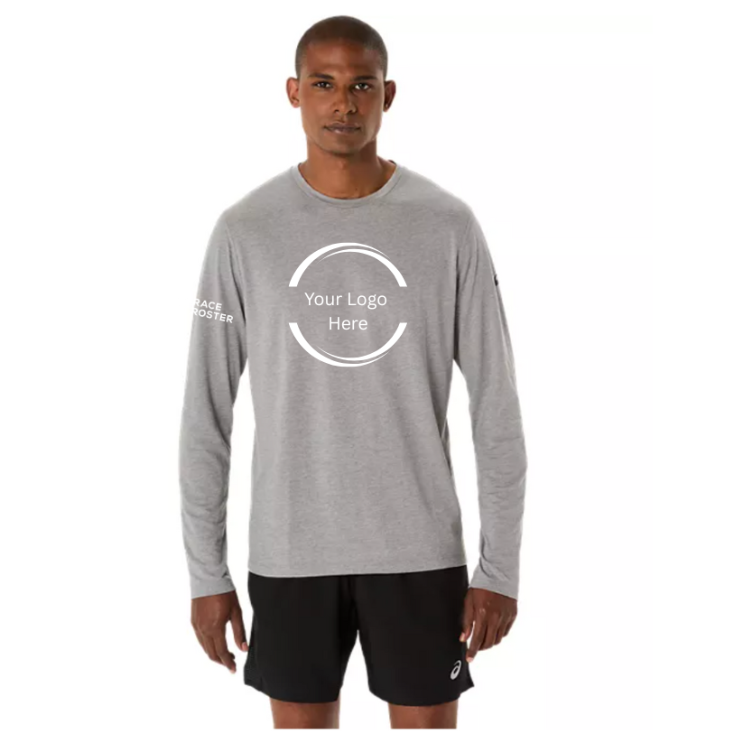 Race Roster x Partners - ASICS Mens PR Long Sleeve Triblend Tee (2011D378) (RR-04 Sleeve)
