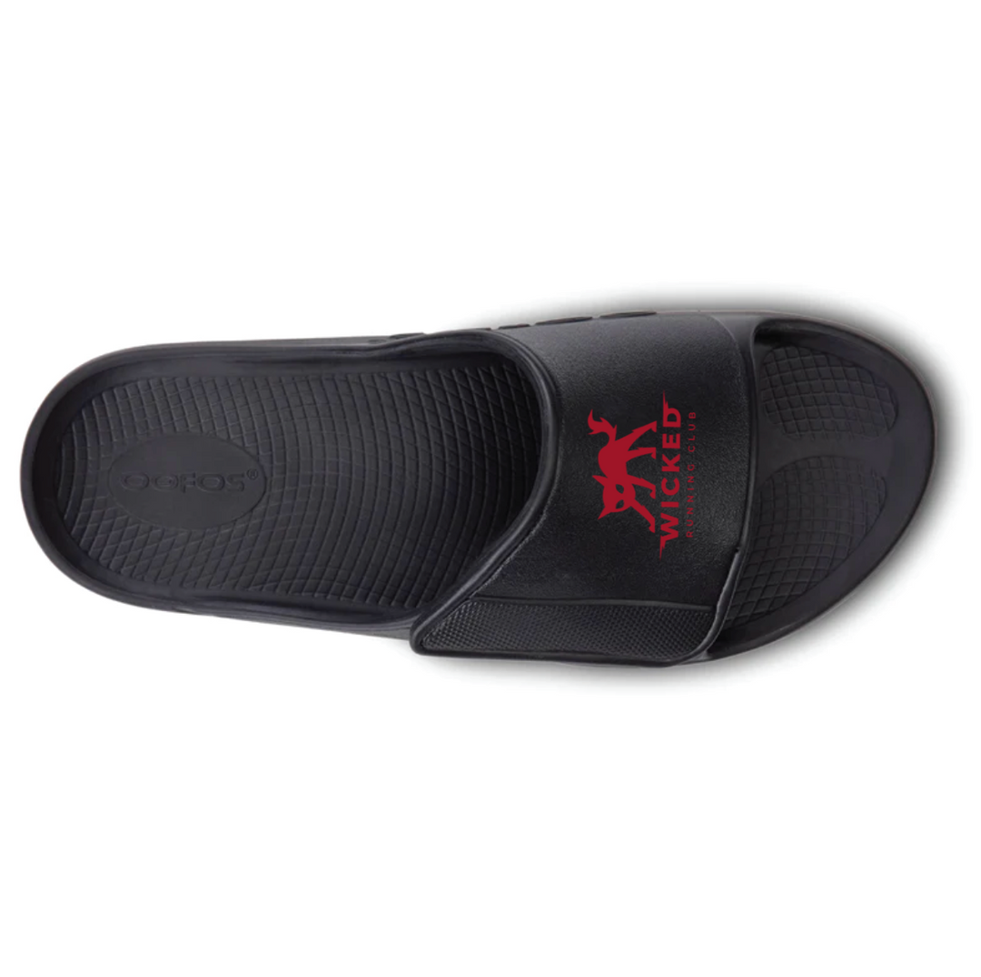 Wicked Running Club - Oofos OOahh Sport Flex Slide Sandals (1550)