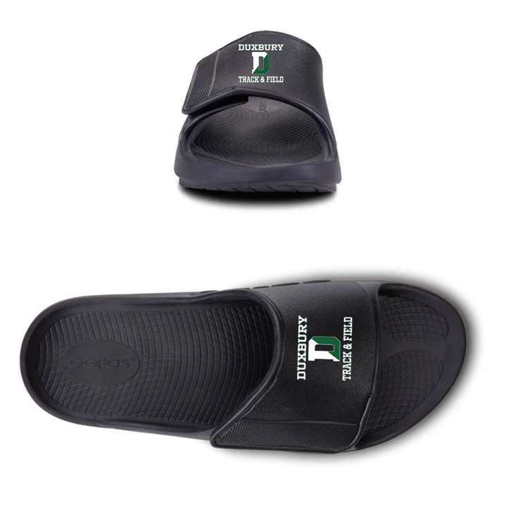 Duxbury Track and Field Oofos OOahh Sport Flex Slide Sandals (1550)