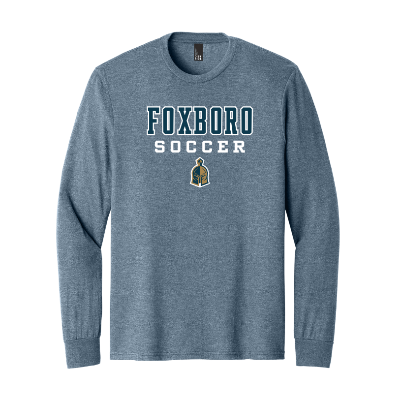 Foxboro Boys Soccer - Adult Unisex Long Sleeve Perfect Tri Tee (DM132)