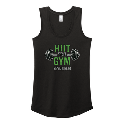 HIIT The Gym - **Nuevos logotipos** Camiseta de tirantes Tri® Racerback para mujer de District® (DM138L)