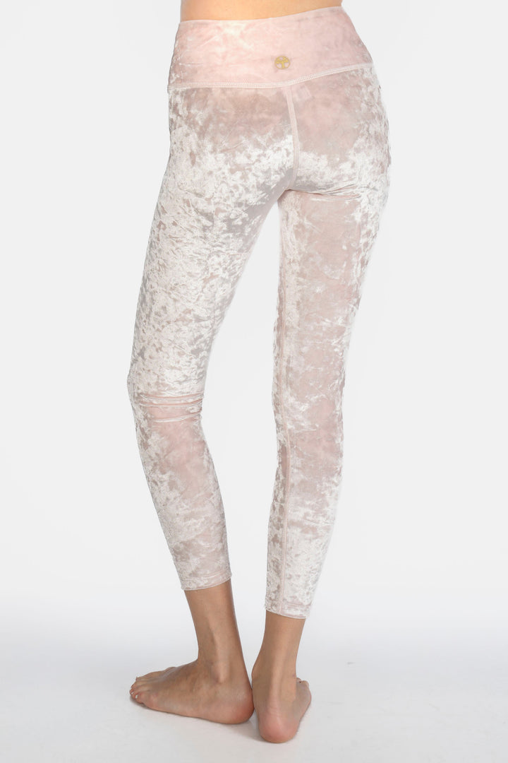 Velvet Cropped Leggings Made in USA