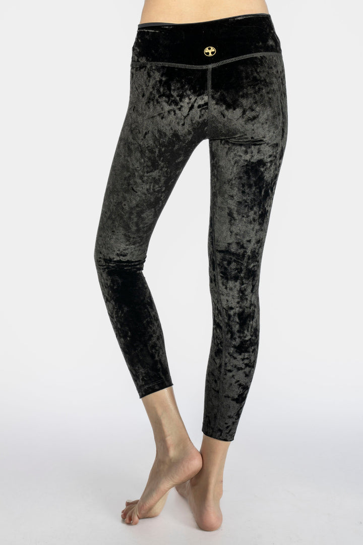 Velvet Cropped Leggings Made in USA