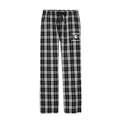 Pantalón de franela a cuadros unisex de Canton High School (DT1800)