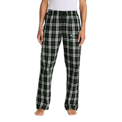 Zeal Studio - Pantalón de franela a cuadros para mujer (DT2800)