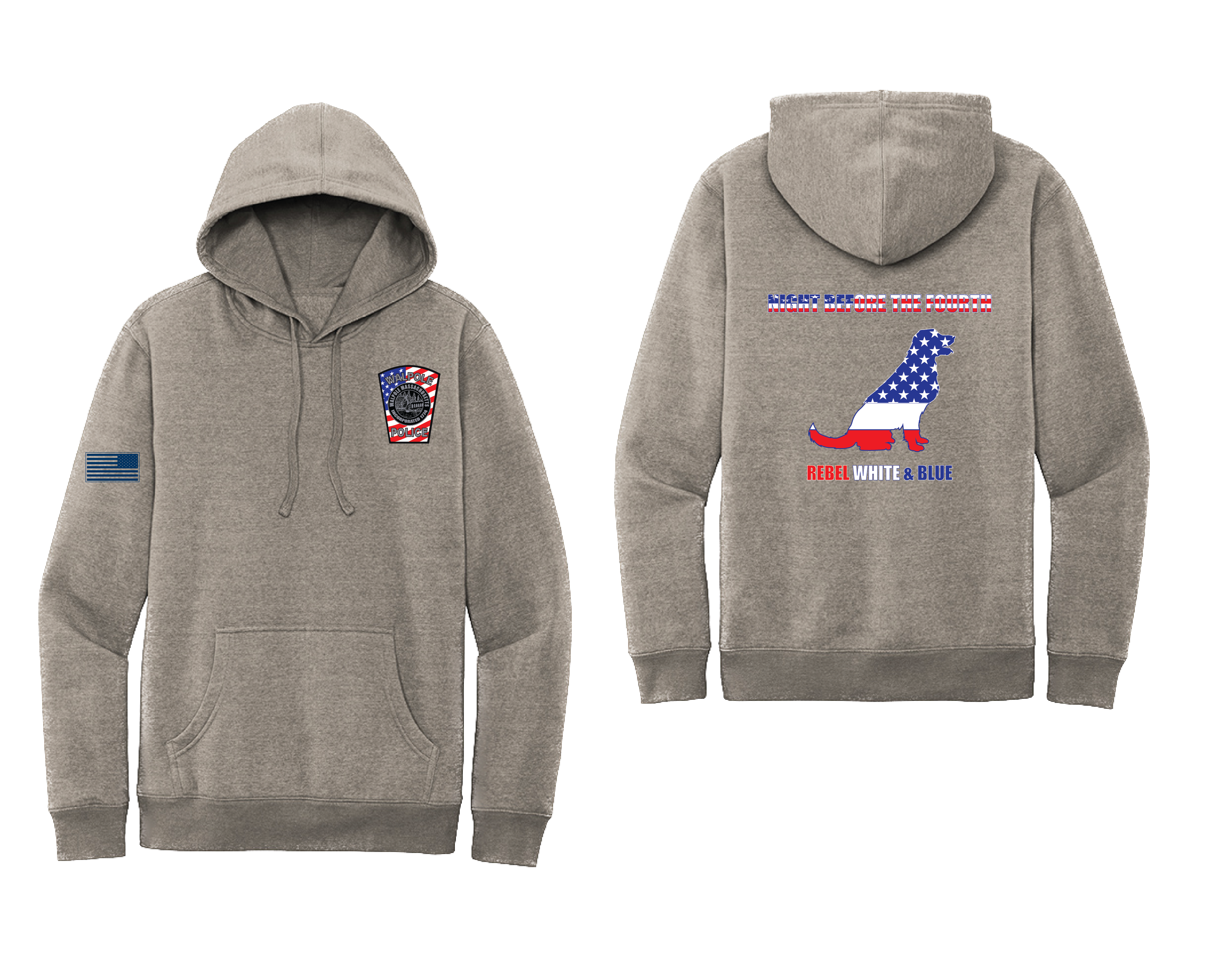 WPD NIGHT BEFORE THE 4TH Adult Fleece Hoodie (DT6100)