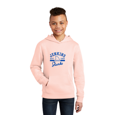 Escuela Primaria Jenkins - Sudadera con capucha de polar para jóvenes (DT6100Y)