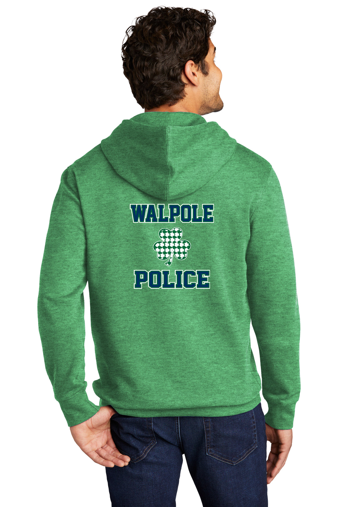 Insignia LC del Día de San Patricio 2024 del Departamento de Policía de Walpole - Sudadera con capucha de polar VIT™ para adultos de District® - DT6100 