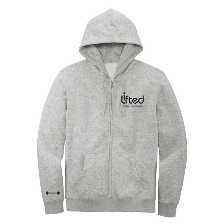 Lifted Fitness - Sudadera con capucha y cremallera completa (DT6102)