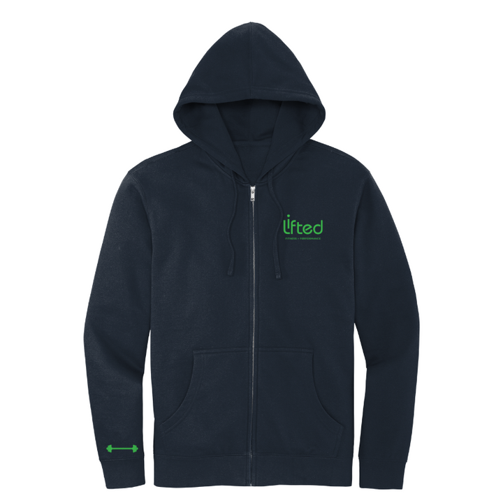 Lifted Fitness - Sudadera con capucha y cremallera completa (DT6102)