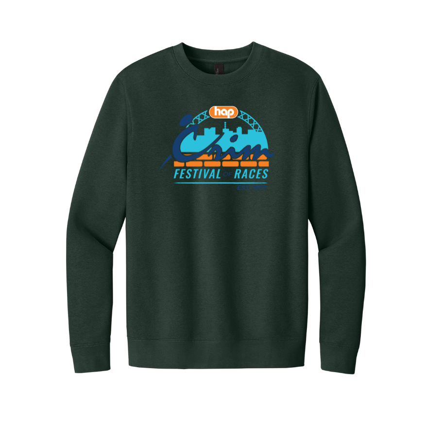 Crim HAP- "Lounge In" Unisex Fleece Crewneck Sweatshirt