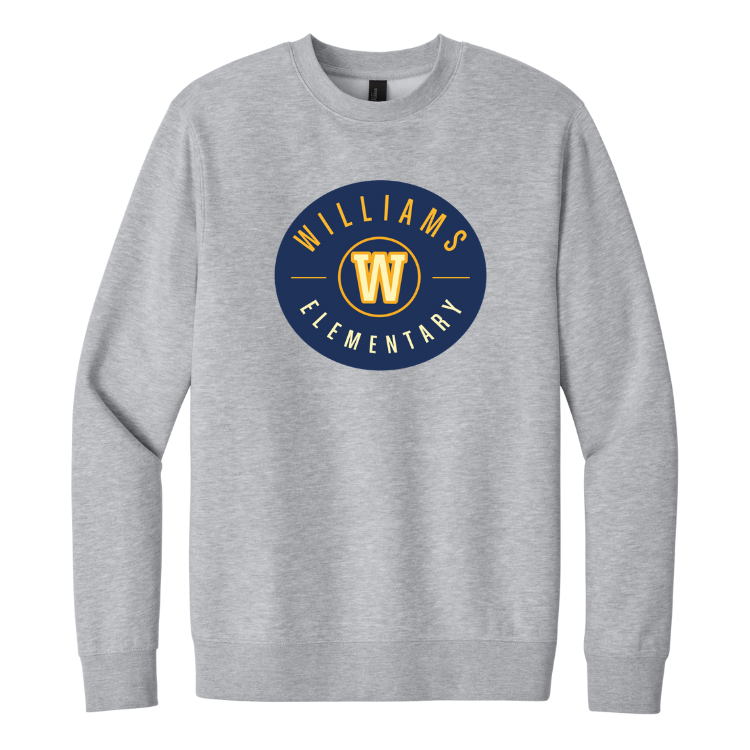 Williams Elementary School - District® Adult Unisex V.I.T.™ Fleece Crewneck Sweatshirt (DT6104)
