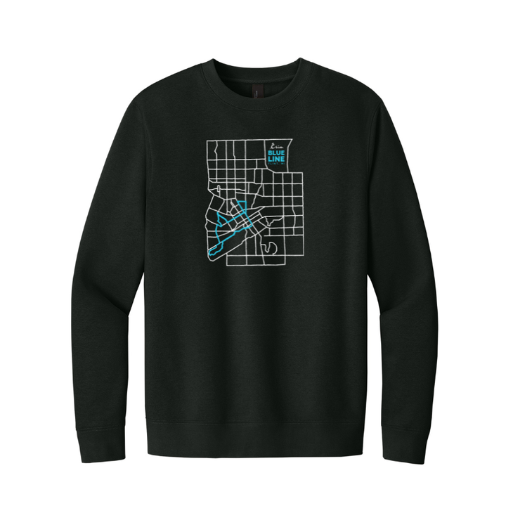 Crim Neighborhood Streets - "Lounge In" Unisex Fleece Crewneck Sweatshirt