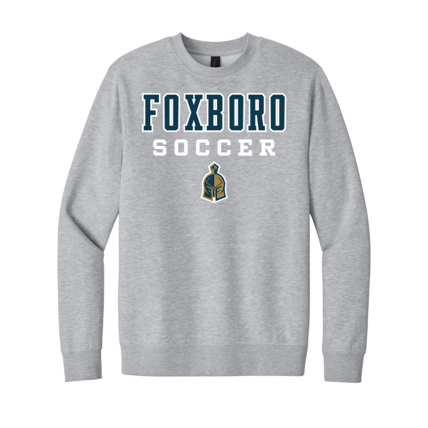 Foxboro Boys Soccer- Adult Unisex Fleece Crewneck Sweatshirt (DT6104)