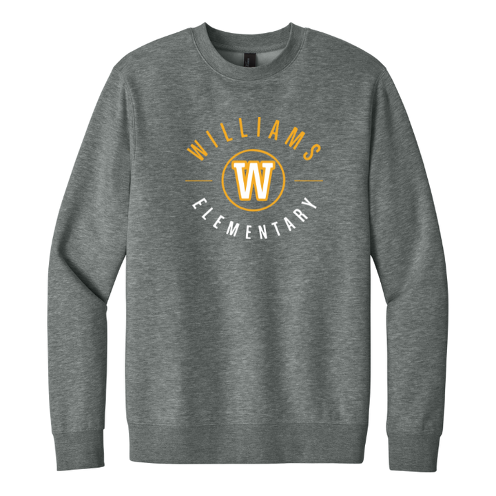 Williams Elementary School - District® Adult Unisex V.I.T.™ Fleece Crewneck Sweatshirt (DT6104)