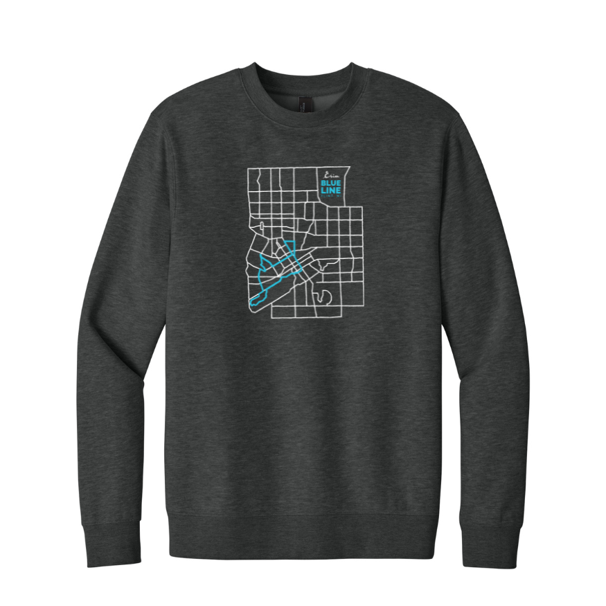 Crim Neighborhood Streets - "Lounge In" Unisex Fleece Crewneck Sweatshirt