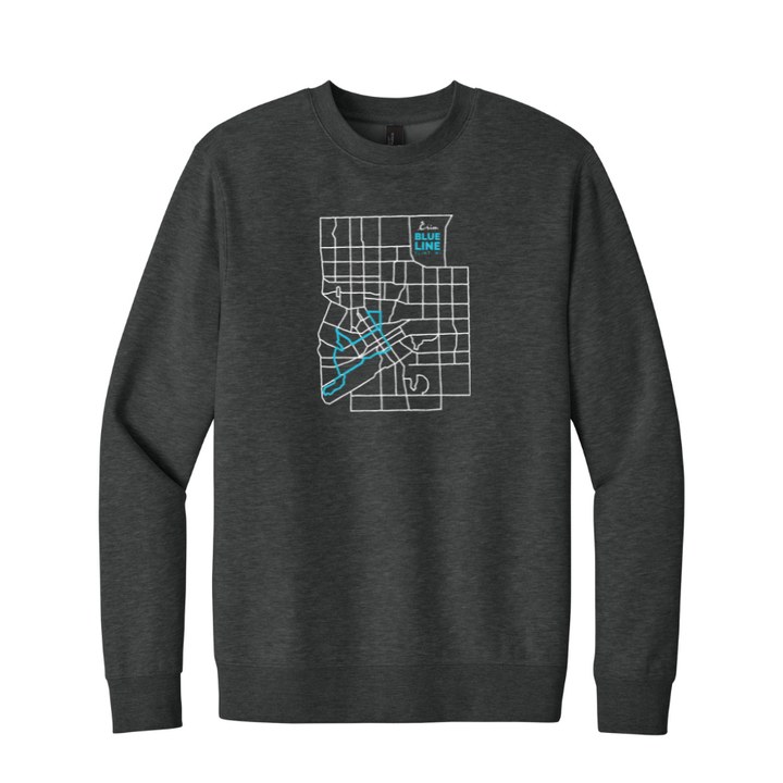 Crim Neighborhood Streets - "Lounge In" Unisex Fleece Crewneck Sweatshirt