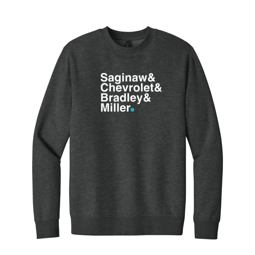 Crim Neighborhood Streets - "Lounge In" Unisex Fleece Crewneck Sweatshirt