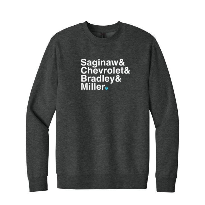Crim Neighborhood Streets - "Lounge In" Unisex Fleece Crewneck Sweatshirt