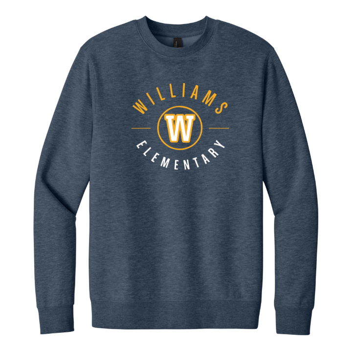 Williams Elementary School - District® Adult Unisex V.I.T.™ Fleece Crewneck Sweatshirt (DT6104)