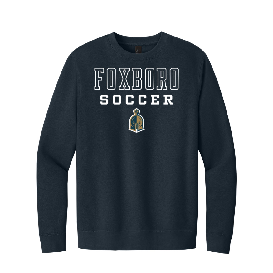 Foxboro Boys Soccer- Adult Unisex Fleece Crewneck Sweatshirt (DT6104)