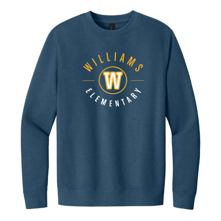 Williams Elementary School - District® Adult Unisex V.I.T.™ Fleece Crewneck Sweatshirt (DT6104)