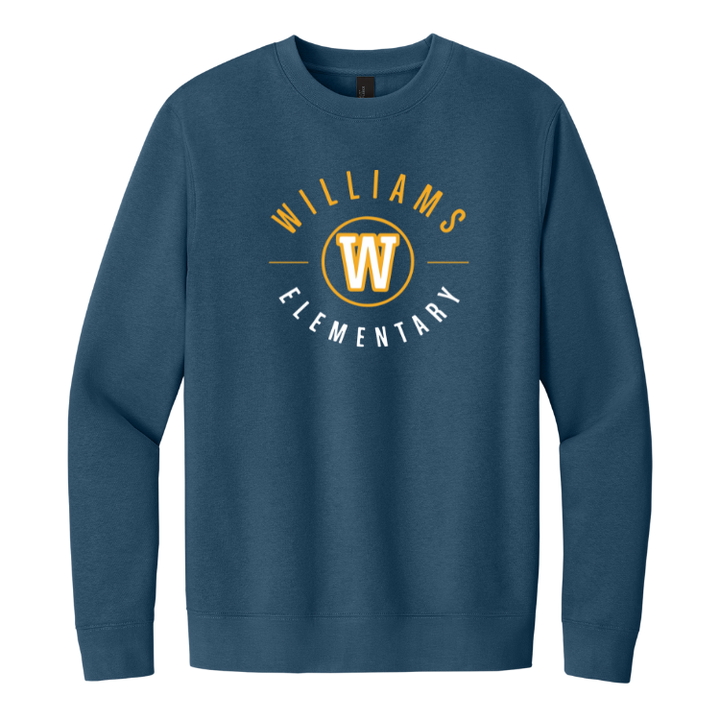 Williams Elementary School - District® Adult Unisex V.I.T.™ Fleece Crewneck Sweatshirt (DT6104)