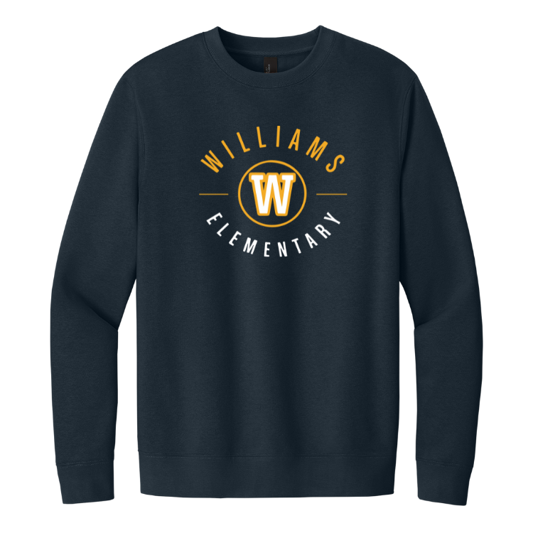 Williams Elementary School - District® Adult Unisex V.I.T.™ Fleece Crewneck Sweatshirt (DT6104)