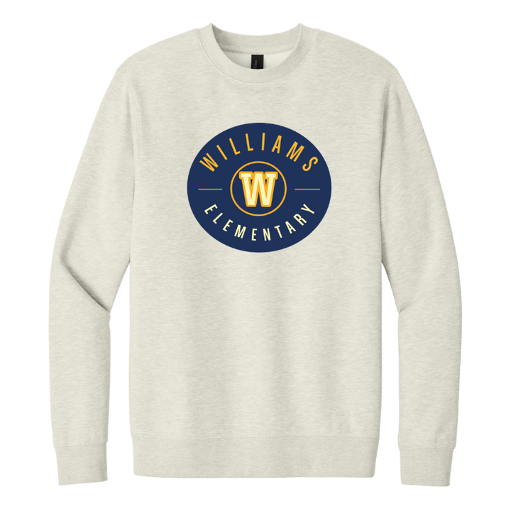 Williams Elementary School - District® Adult Unisex V.I.T.™ Fleece Crewneck Sweatshirt (DT6104)