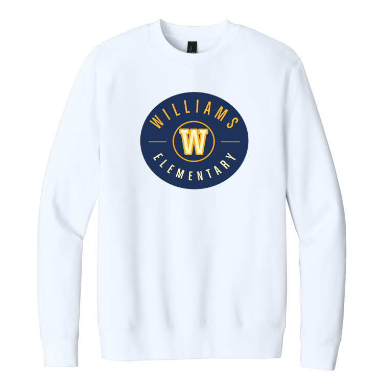 Williams Elementary School - District® Adult Unisex V.I.T.™ Fleece Crewneck Sweatshirt (DT6104)