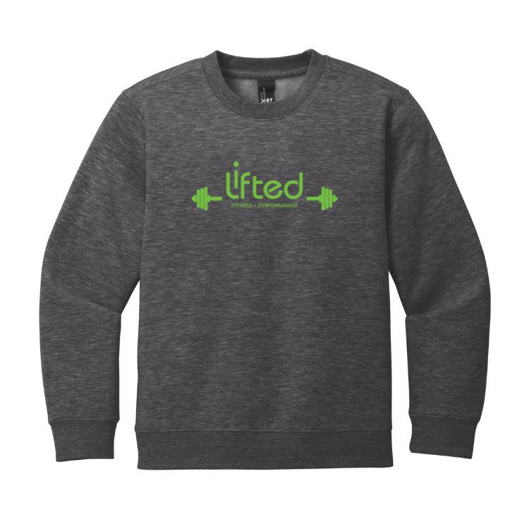 Lifted Fitness - Youth Fleece Crewneck Sweatshirt (DT6104Y)